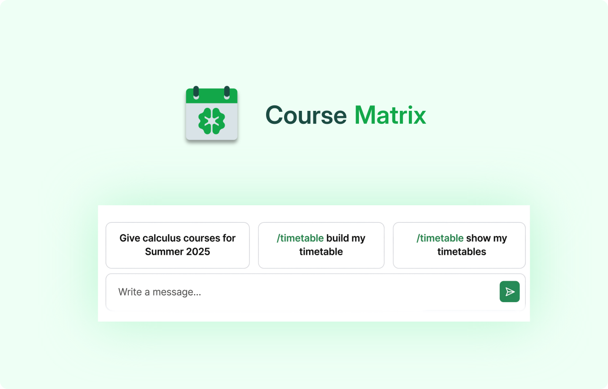 course matrix banner